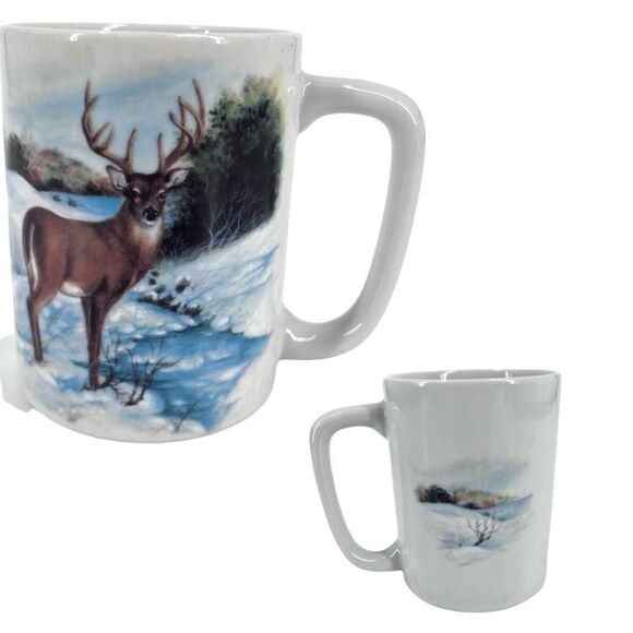 Otagiri‎ Japan Mugs Buck Deer Hunting Landscape peaceful mug collectors - Picture 1 of 8